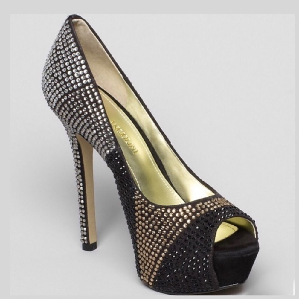 Enzo Angiolini Studded Jeweled Sparkly Pumps 8.5